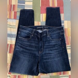American Eagle Outfitters Dark Blue Jeggings - like new